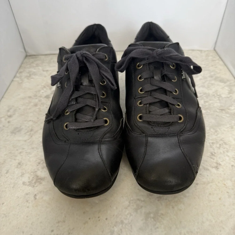 Timberland Earthkeepers EK Low Profile Oxford Black Leather Shoes Men's 9.5